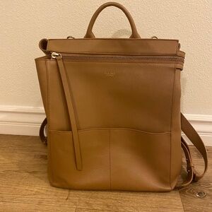 Mina Baie Harper FULL Diaper Backpack (Leather)